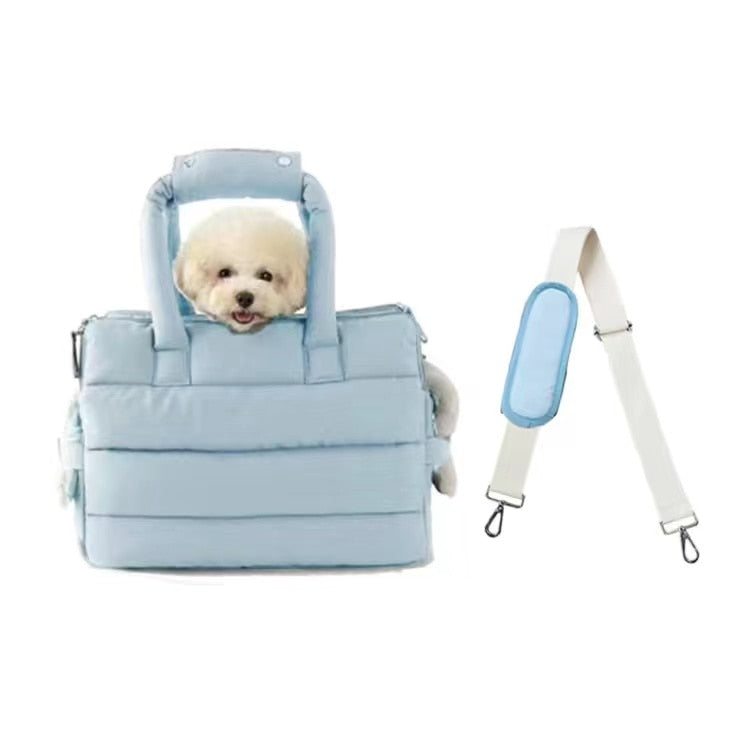 Quilted Pet Carrier Bag