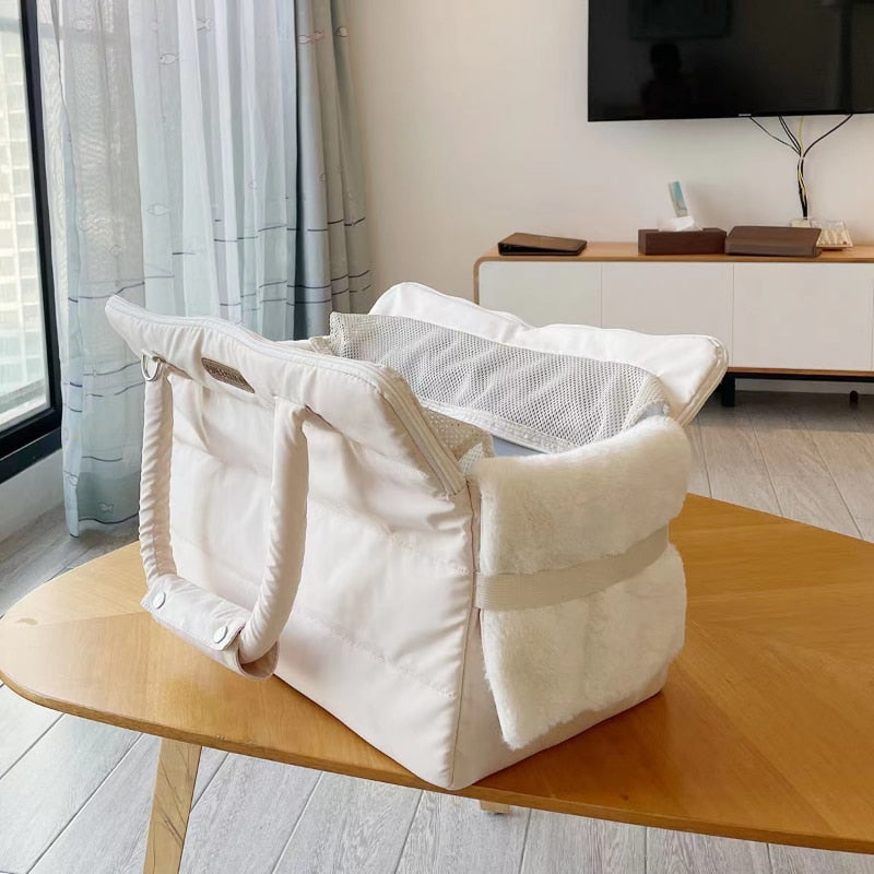 Quilted Pet Carrier Bag