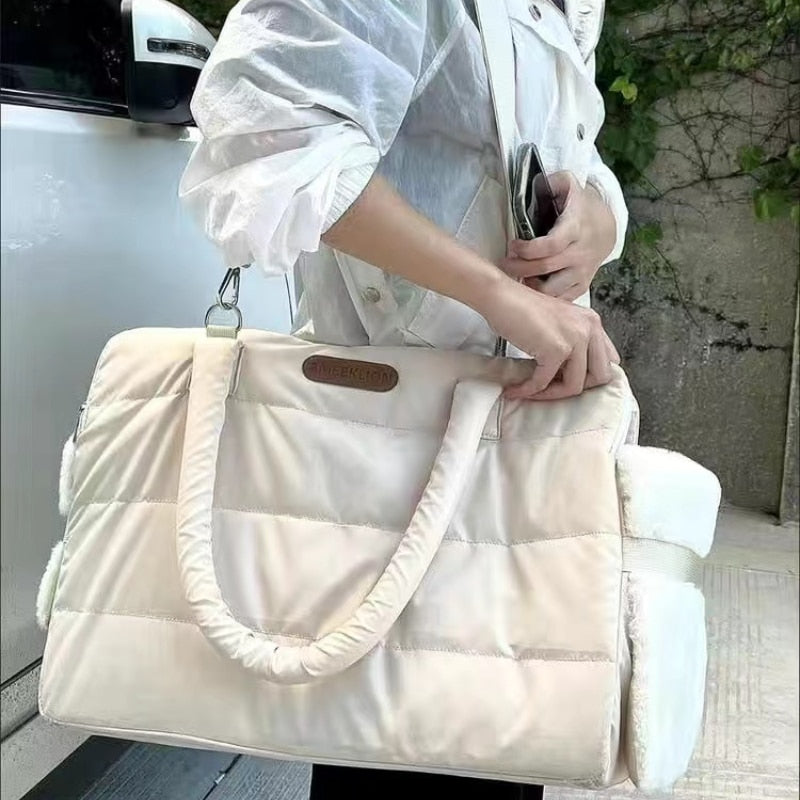 Quilted Pet Carrier Bag