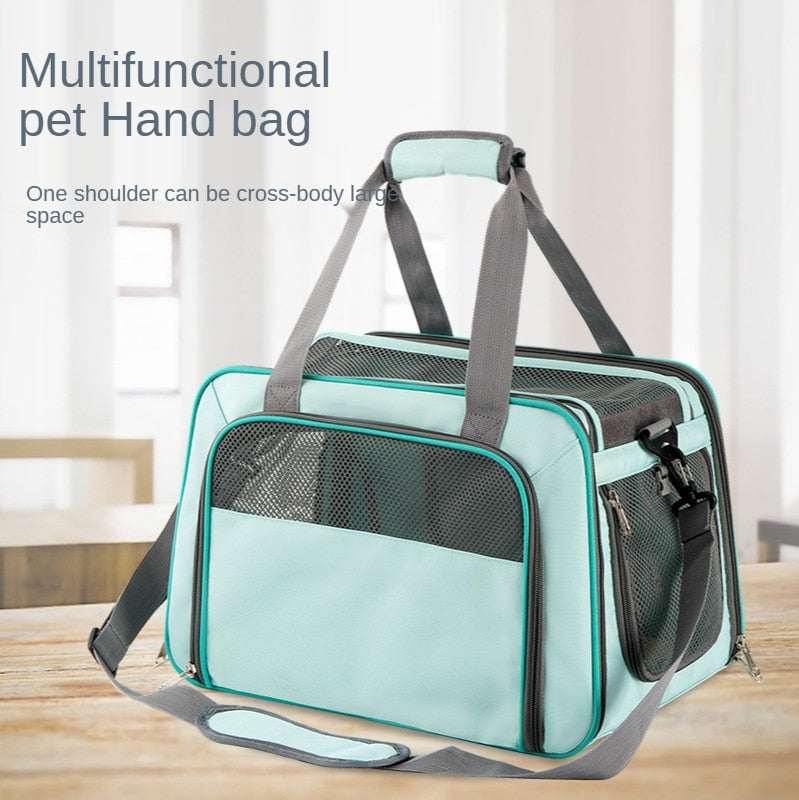 Multifunctions Large Capacity Pet Carrier Portable Breathable Mesh Dog Bag for Small Dogs Cats Puppy Travel Tote